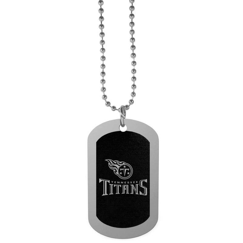 NFL - Tennessee Titans Chrome Tag Necklace-Missing-JadeMoghul Inc.