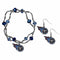 NFL - Tennessee Titans Dangle Earrings and Crystal Bead Bracelet Set-Jewelry & Accessories,NFL Jewelry,Tennessee Titans Jewelry-JadeMoghul Inc.