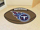 Round Rugs For Sale NFL Tennessee Titans Football Ball Rug 20.5"x32.5"