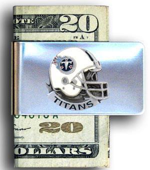 NFL - Tennessee Titans Steel Money Clip-Wallets & Checkbook Covers,Money Clips,Small Money Clips,NFL Small Money Clips-JadeMoghul Inc.