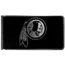 NFL - Washington Redskins Black and Steel Money Clip-Wallets & Checkbook Covers,NFL Wallets,Washington Redskins Wallets-JadeMoghul Inc.