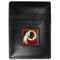 NFL - Washington Redskins Leather Money Clip/Cardholder Packaged in Gift Box-Wallets & Checkbook Covers,Money Clip/Cardholders,Gift Box Packaging,NFL Money Clip/Cardholders-JadeMoghul Inc.