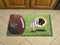 Welcome Door Mat NFL Washington Redskins Scraper Mat 19"x30" Ball