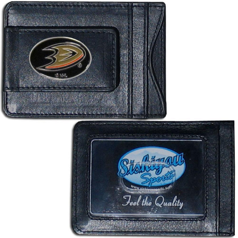 NHL - Anaheim Ducks Leather Cash & Cardholder-Wallets & Checkbook Covers,Cash & Cardholders,NHL Cash & Cardholders-JadeMoghul Inc.