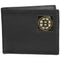 NHL - Boston Bruins Leather Bi-fold Wallet Packaged in Gift Box-Wallets & Checkbook Covers,Bi-fold Wallets,Gift Box Packaging,NHL Bi-fold Wallets-JadeMoghul Inc.