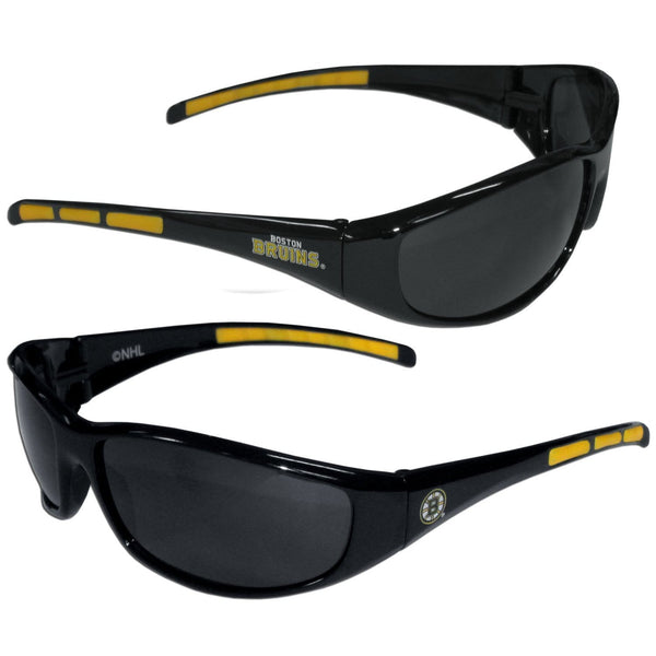 NHL - Boston Bruins Wrap Sunglasses-Sunglasses, Eyewear & Accessories,Sunglasses,Wrap Sunglasses,NHL Wrap Sunglasses-JadeMoghul Inc.