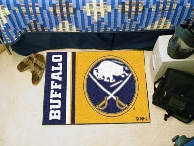 Outdoor Rugs NHL Buffalo Sabres Uniform Starter Rug 19"x30"