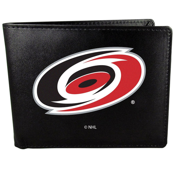 NHL - Carolina Hurricanes Bi-fold Wallet Large Logo-Wallets & Checkbook Covers,NHL Wallets,Carolina Hurricanes Wallets-JadeMoghul Inc.