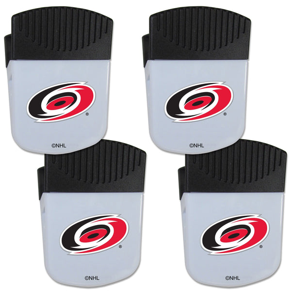 NHL - Carolina Hurricanes Chip Clip Magnet with Bottle Opener, 4 pack-Other Cool Stuff,NHL Other Cool Stuff,Carolina Hurricanes Other Cool Stuff-JadeMoghul Inc.