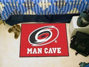 Outdoor Mat NHL Carolina Hurricanes Man Cave Starter Rug 19"x30"