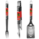 NHL - Chicago Blackhawks 3 pc Tailgater BBQ Set-Tailgating & BBQ Accessories,BBQ Tools,3 pc Tailgater Tool Set,NHL 3 pc Tailgater Tool Set-JadeMoghul Inc.