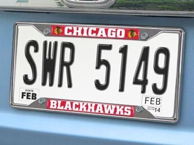 License Plate Frames NHL Chicago Blackhawks License Plate Frame 6.25"x12.25"