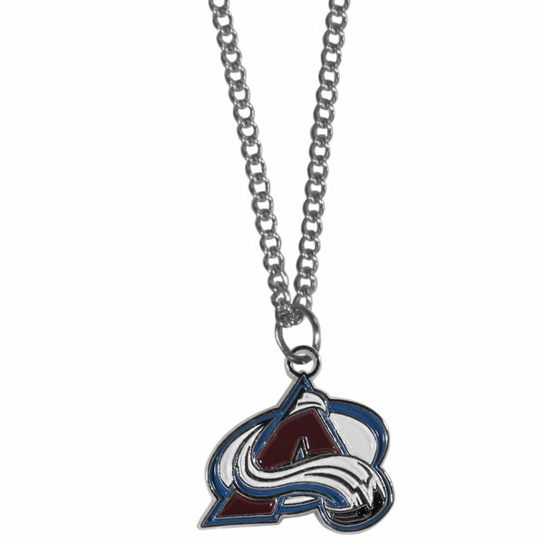 NHL - Colorado Avalanche Chain Necklace with Small Charm-Jewelry & Accessories,Necklaces,Chain Necklaces,NHL Chain Necklaces-JadeMoghul Inc.