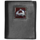 NHL - Colorado Avalanche Deluxe Leather Tri-fold Wallet Packaged in Gift Box-Wallets & Checkbook Covers,Tri-fold Wallets,Deluxe Tri-fold Wallets,Gift Box Packaging,NHL Tri-fold Wallets-JadeMoghul Inc.