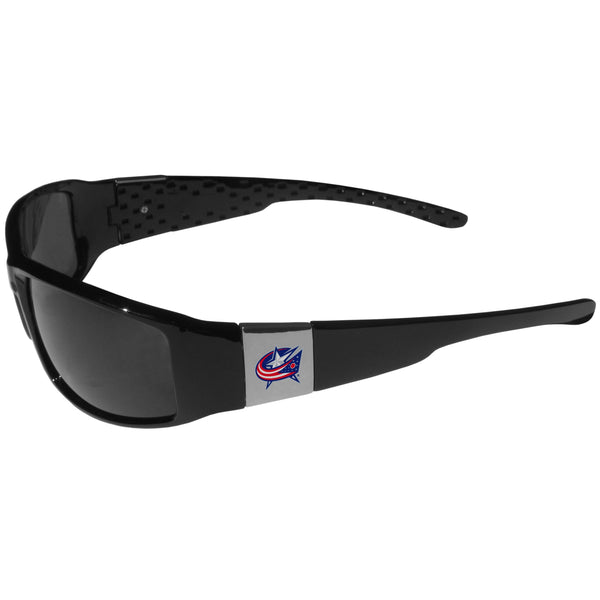 NHL - Columbus Blue Jackets Chrome Wrap Sunglasses-Sunglasses, Eyewear & Accessories,NHL Eyewear,Columbus Blue Jackets Eyewear-JadeMoghul Inc.
