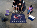 BBQ Grill Mat NHL Columbus Blue Jackets Man Cave Tailgater Rug 5'x6'