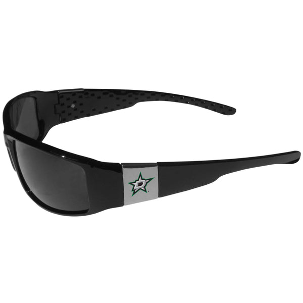 NHL - Dallas Stars Chrome Wrap Sunglasses-Sunglasses, Eyewear & Accessories,NHL Eyewear,Dallas Stars Eyewear-JadeMoghul Inc.