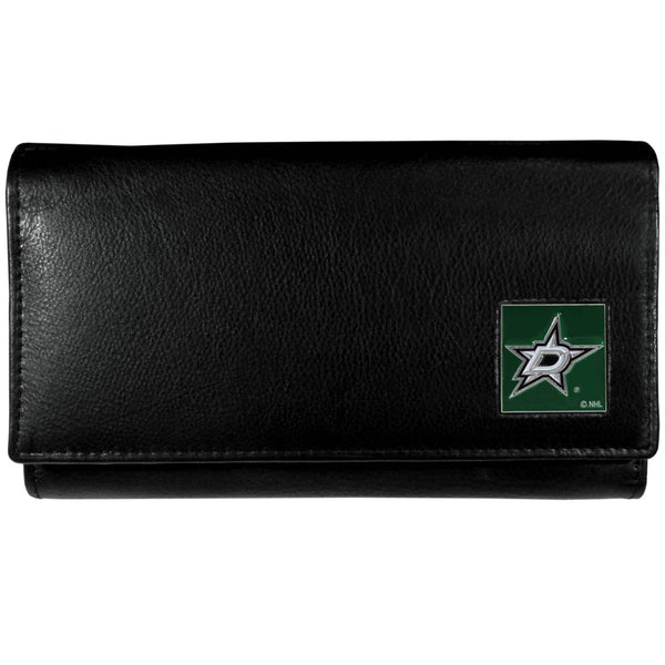 NHL - Dallas Starsª Leather Women's Wallet-Wallets & Checkbook Covers,Women's Wallets,NHL Women's Wallets-JadeMoghul Inc.