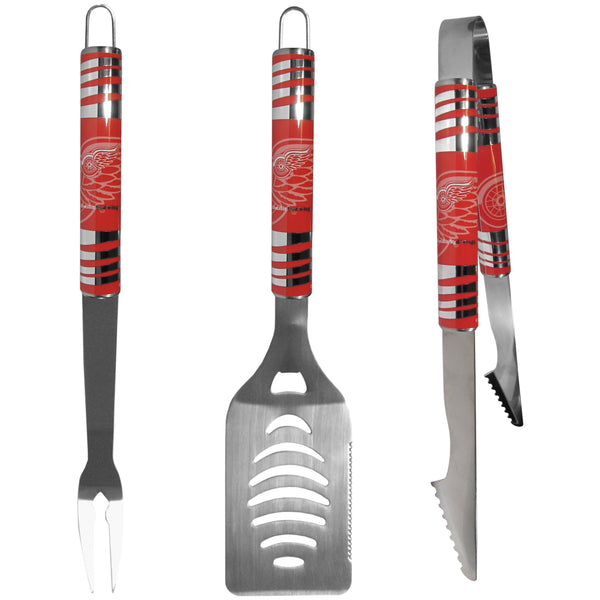 NHL - Detroit Red Wings 3 pc Tailgater BBQ Set-Tailgating & BBQ Accessories,BBQ Tools,3 pc Tailgater Tool Set,NHL 3 pc Tailgater Tool Set-JadeMoghul Inc.