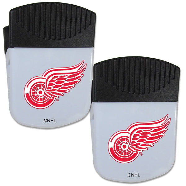 NHL - Detroit Red Wings Chip Clip Magnet with Bottle Opener, 2 pack-Other Cool Stuff,NHL Other Cool Stuff,Detroit Red Wings Other Cool Stuff-JadeMoghul Inc.