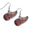 NHL - Detroit Red Wings Chrome Dangle Earrings-Jewelry & Accessories,Earrings,Dangle Earrings,Dangle Earrings,NHL Dangle Earrings-JadeMoghul Inc.