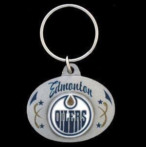 NHL - Edmonton Oilers Carved Metal Key Chain-Key Chains,Scultped Metal Key Chains,NHL Scultped Metal Key Chains-JadeMoghul Inc.