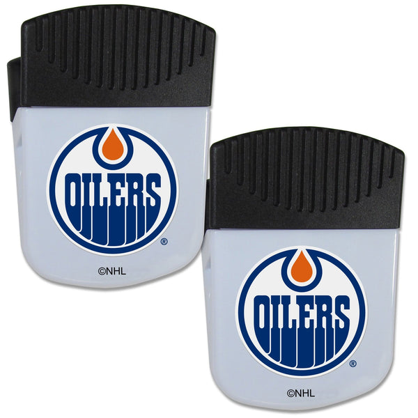 NHL - Edmonton Oilers Chip Clip Magnet with Bottle Opener, 2 pack-Other Cool Stuff,NHL Other Cool Stuff,Edmonton Oilers Other Cool Stuff-JadeMoghul Inc.