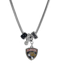NHL - Florida Panthers Euro Bead Necklace-Jewelry & Accessories,Necklaces,Euro Bead Necklaces,NHL Euro Bead Necklaces-JadeMoghul Inc.