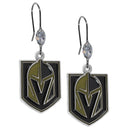 NHL - Las Vegas Golden Knights Crystal Dangle Earrings-Jewelry & Accessories,NHL Jewelry,NHL Earrings,Crystal Earrings-JadeMoghul Inc.