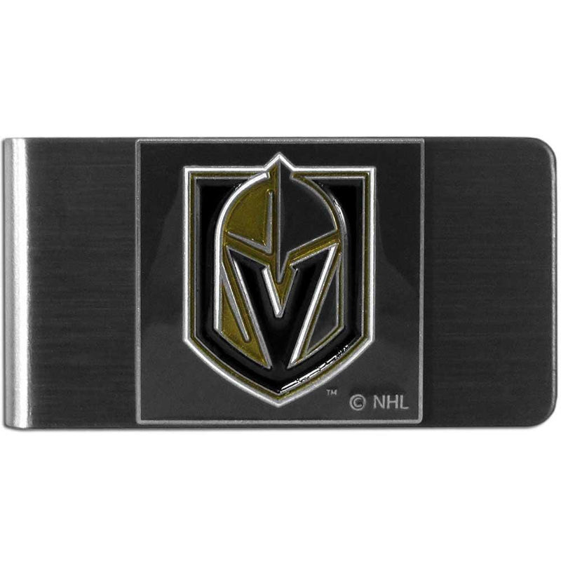 NHL - Las Vegas Golden Knights Steel Money Clip-Wallets & Checkbook Covers,NHL Wallets,NHL Money Clips,Steel Money Clips-JadeMoghul Inc.