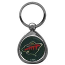 NHL - Minnesota Wild Chrome Key Chain-Key Chains,Chrome Key Chains,NHL Chrome Key Chains-JadeMoghul Inc.