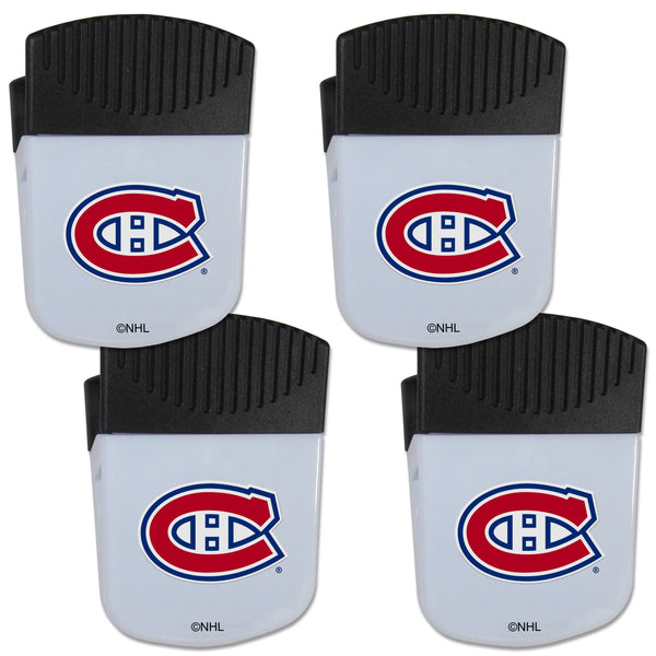 NHL - Montreal Canadiens Chip Clip Magnet with Bottle Opener, 4 pack-Other Cool Stuff,NHL Other Cool Stuff,Montreal Canadiens Other Cool Stuff-JadeMoghul Inc.