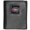 NHL - Montreal Canadiens Deluxe Leather Tri-fold Wallet-Wallets & Checkbook Covers,Tri-fold Wallets,Deluxe Tri-fold Wallets,Window Box Packaging,NHL Tri-fold Wallets-JadeMoghul Inc.