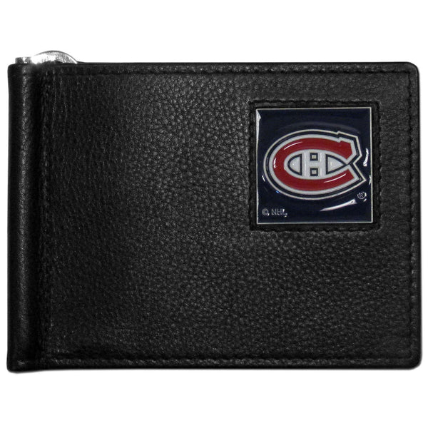 NHL - Montreal Canadiens Leather Bill Clip Wallet-Wallets & Checkbook Covers,Bill Clip Wallets,NHL Bill Clip Wallets-JadeMoghul Inc.