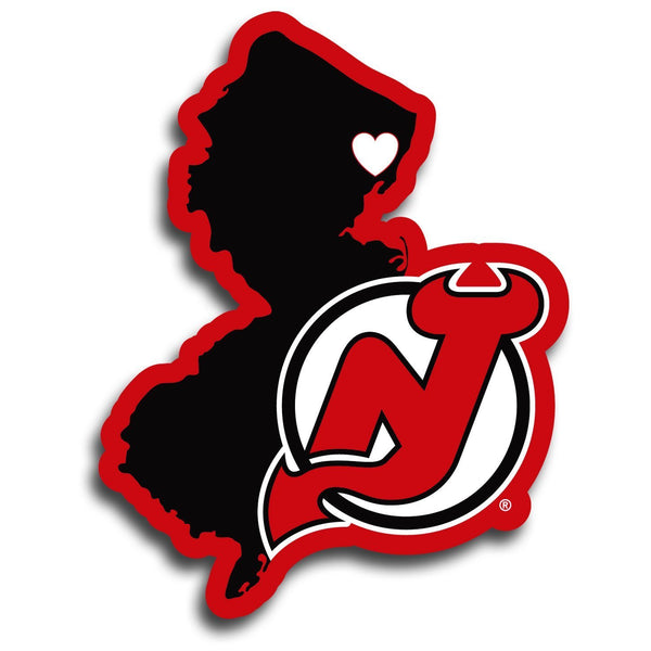 NHL - New Jersey Devils Home State Decal-Automotive Accessories,NHL Automotive Accessories,NHL Automotive Decals,Home State Decals-JadeMoghul Inc.