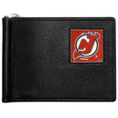 NHL - New Jersey Devils Leather Bill Clip Wallet-Wallets & Checkbook Covers,Bill Clip Wallets,NHL Bill Clip Wallets-JadeMoghul Inc.