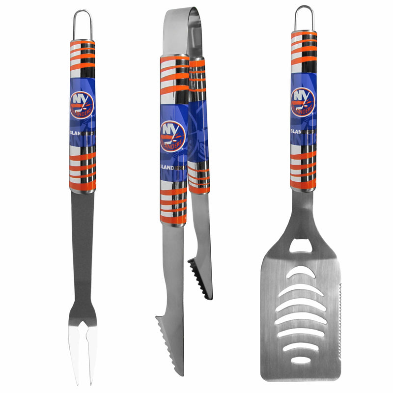 NHL - New York Islanders 3 pc Tailgater BBQ Set-Tailgating & BBQ Accessories,BBQ Tools,3 pc Tailgater Tool Set,NHL 3 pc Tailgater Tool Set-JadeMoghul Inc.