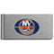 NHL - New York Islanders Brushed Metal Money Clip-Wallets & Checkbook Covers,Money Clips,Brushed Money Clips,NHL Brushed Money Clips-JadeMoghul Inc.