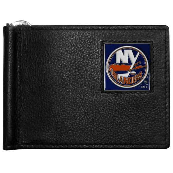 NHL - New York Islanders Leather Bill Clip Wallet-Wallets & Checkbook Covers,Bill Clip Wallets,NHL Bill Clip Wallets-JadeMoghul Inc.