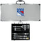 NHL - New York Rangers 8 pc Stainless Steel BBQ Set w/Metal Case-Tailgating & BBQ Accessories,NHL Tailgating & BBQ Accessories,NHL BBQ Tools,8 pc Steel BBQ Tool Set w/Case-JadeMoghul Inc.