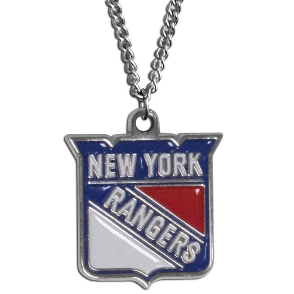 NHL - New York Rangers Chain Necklace-Jewelry & Accessories,Necklaces,Chain Necklaces,NHL Chain Necklaces-JadeMoghul Inc.