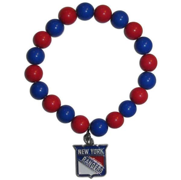NHL - New York Rangers Fan Bead Bracelet-Jewelry & Accessories,Bracelets,Fan Bead Bracelets,NHL Fan Bead Bracelets-JadeMoghul Inc.
