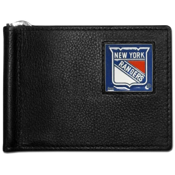 NHL - New York Rangers Leather Bill Clip Wallet-Wallets & Checkbook Covers,Bill Clip Wallets,NHL Bill Clip Wallets-JadeMoghul Inc.