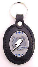 NHL - NHL Key Ring - Lightning-Key Chains,Leather Key Chains,NHL Leather Chains-JadeMoghul Inc.