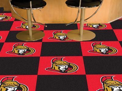 Carpet Flooring NHL Ottawa Senators 18"x18" Carpet Tiles