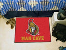 Outdoor Rugs NHL Ottawa Senators Man Cave Starter Rug 19"x30"