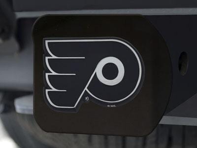 Trailer Hitch Covers NHL Philadelphia Flyers Black Hitch Cover 4 1/2"x3 3/8"