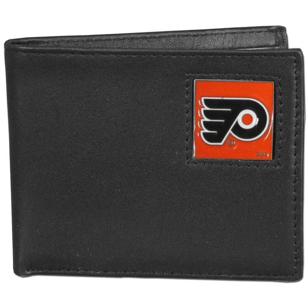 NHL - Philadelphia Flyers Leather Bi-fold Wallet Packaged in Gift Box-Wallets & Checkbook Covers,Bi-fold Wallets,Gift Box Packaging,NHL Bi-fold Wallets-JadeMoghul Inc.