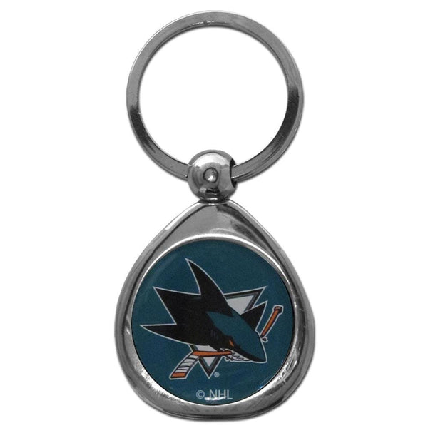 NHL - San Jose Sharks Chrome Key Chain-Key Chains,Chrome Key Chains,NHL Chrome Key Chains-JadeMoghul Inc.