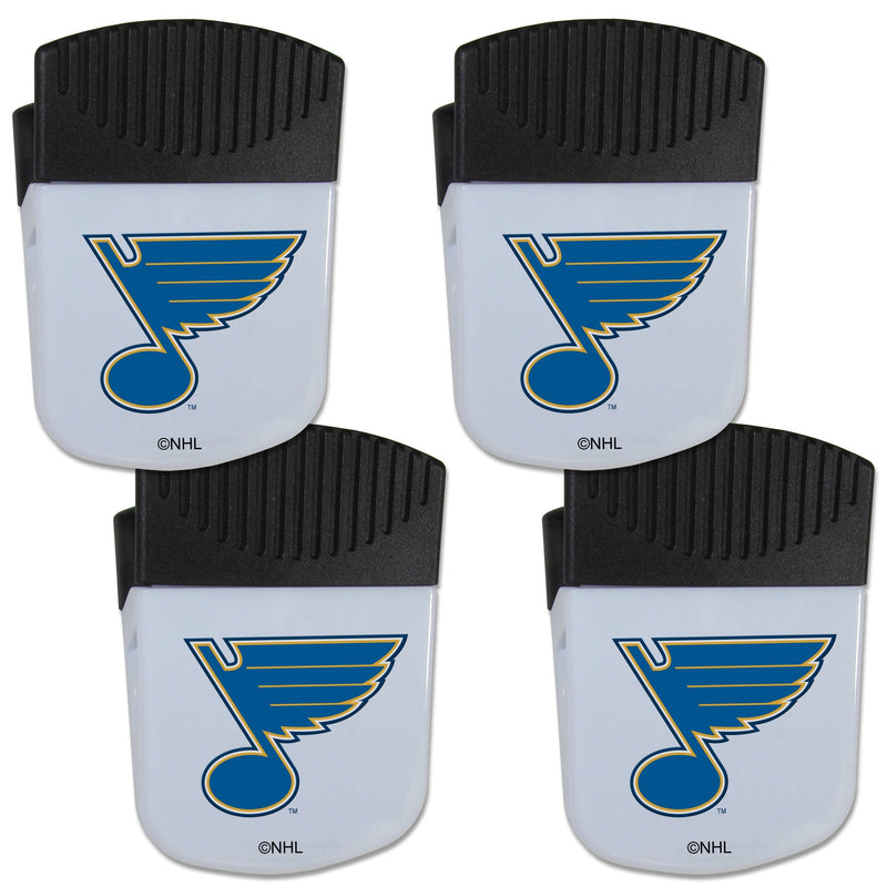 NHL - St. Louis Blues Chip Clip Magnet with Bottle Opener, 4 pack-Other Cool Stuff,NHL Other Cool Stuff,St. Louis Blues Other Cool Stuff-JadeMoghul Inc.
